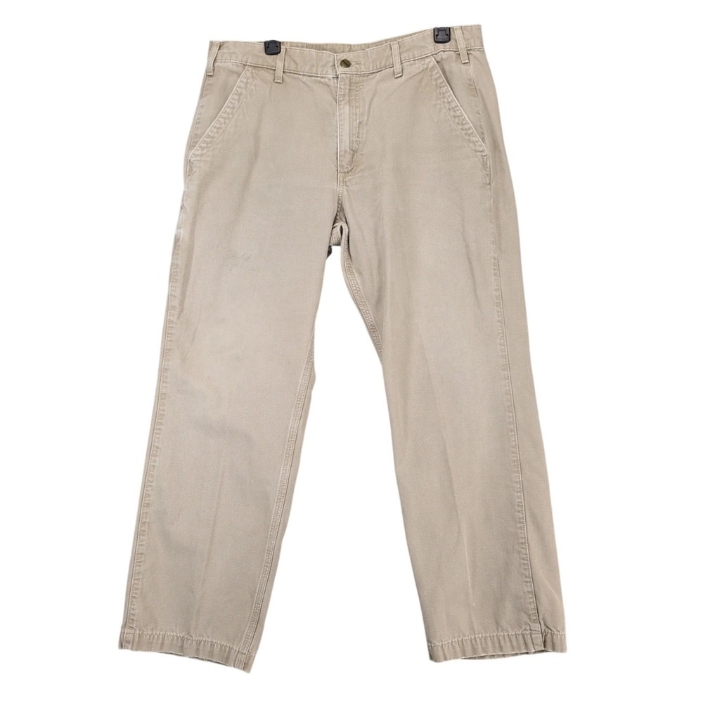 Carhartt Beige B299 Relaxed Fit Work Pants Mens 36x30 Canvas Gorpcore Outdoors